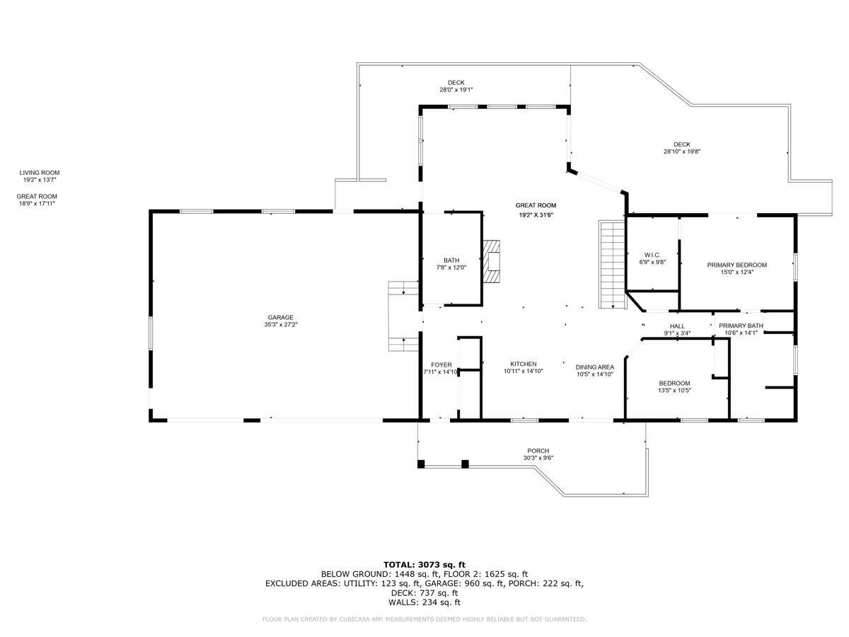 Main Level Floor Plan