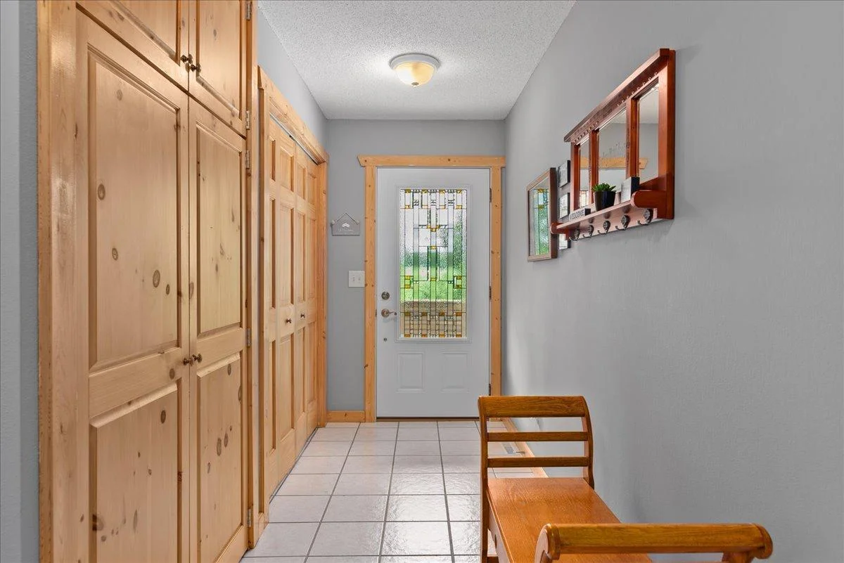 Welcome in! Ample closet and storage space hides shoes, jackets and more!