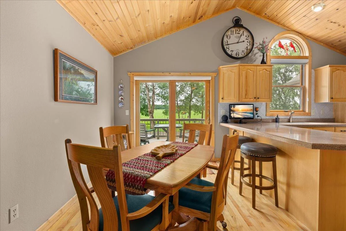 Walkout to the front patio from the dining room.