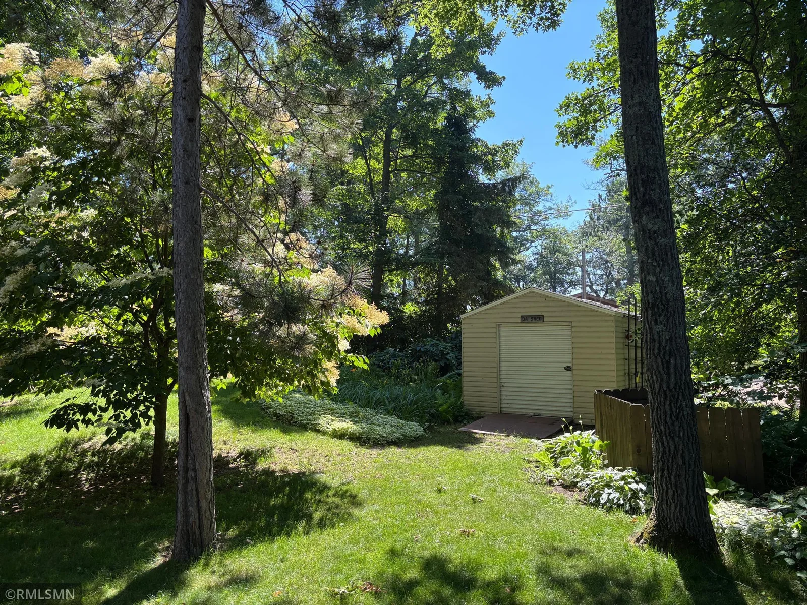 Backyard shed.