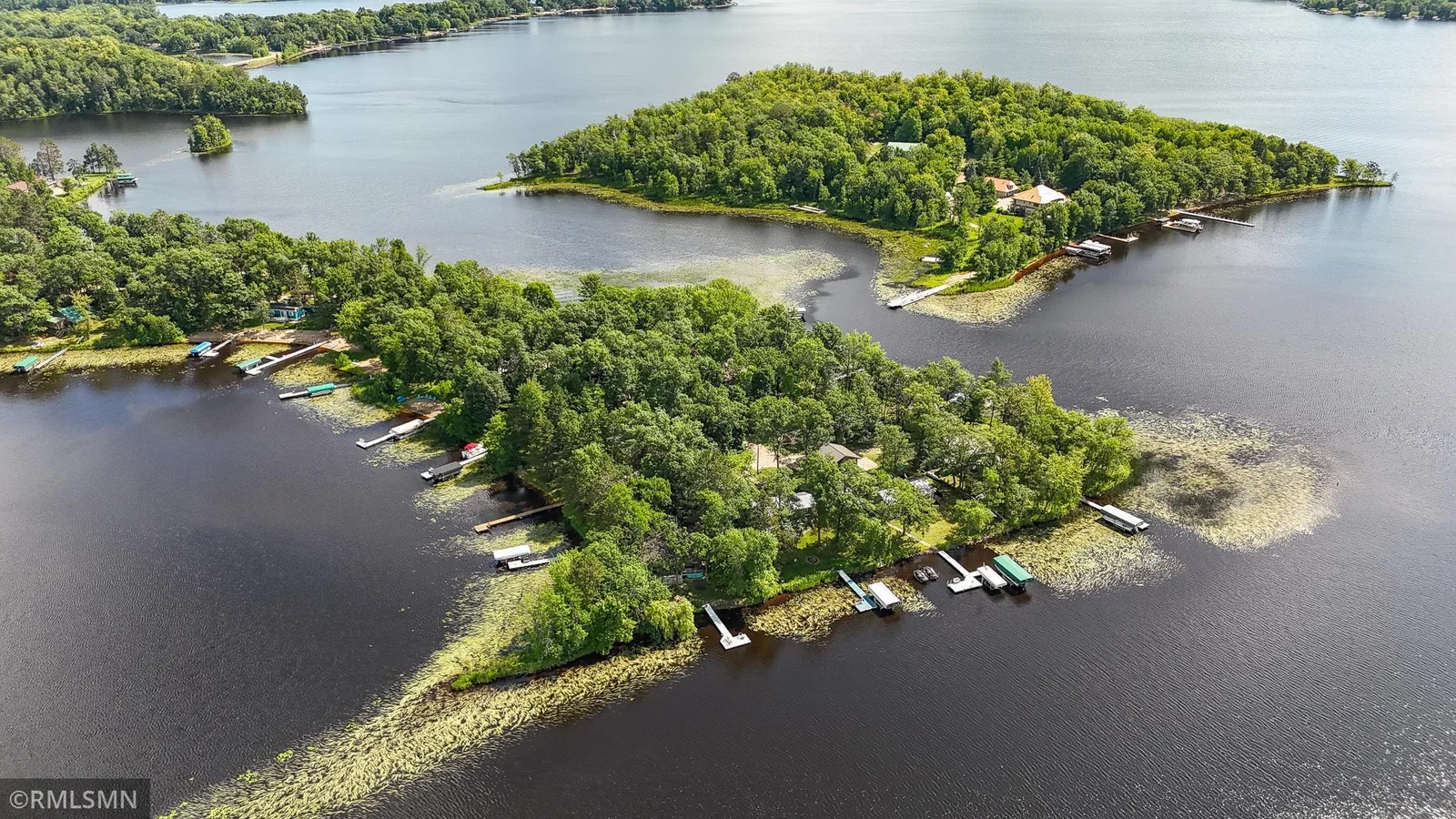 The island above is know as Floe island and this is where the 4th of July fireworks are shot off from.