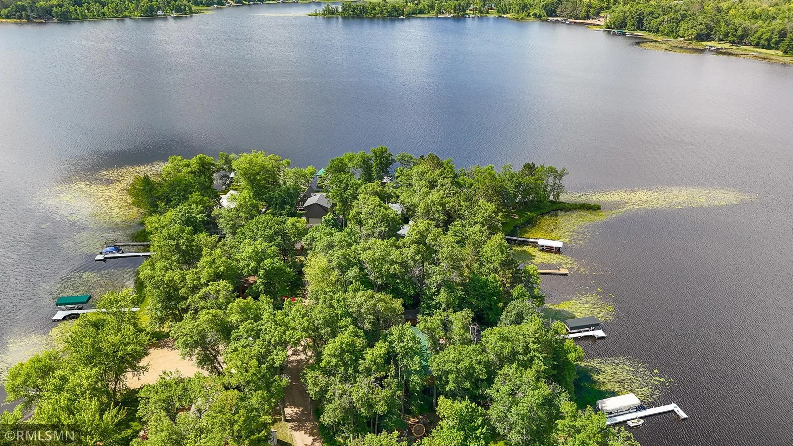 The top right side of the peninsula is the cabin lot.