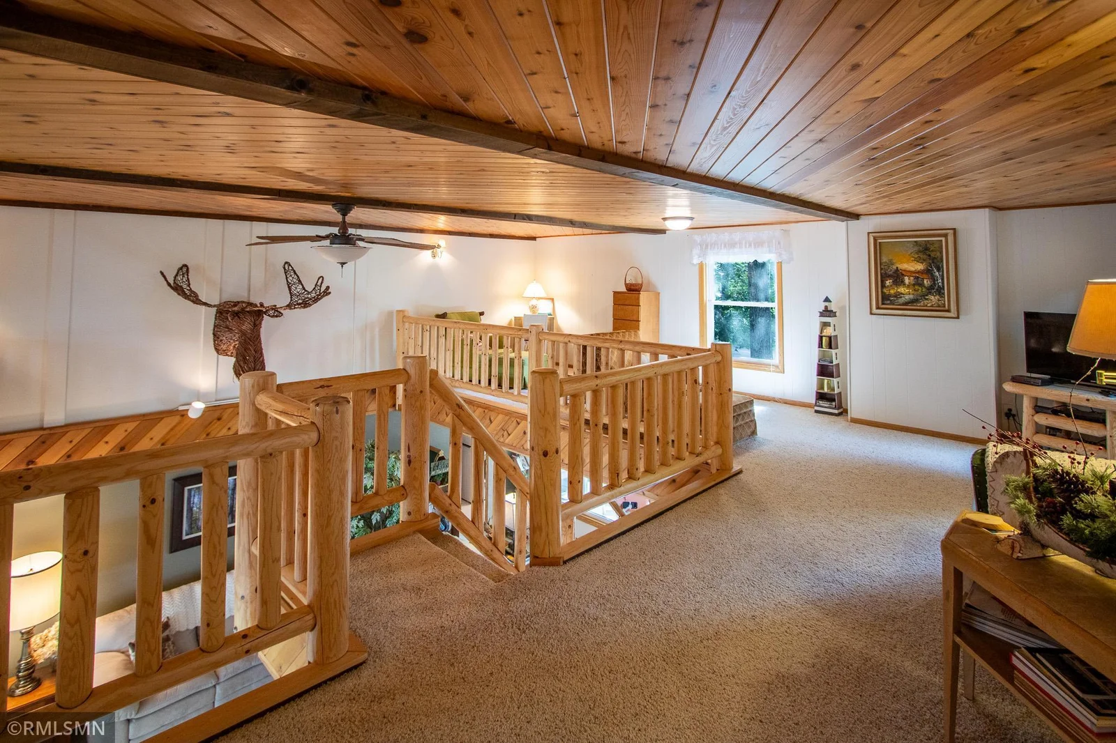 A big loft area.