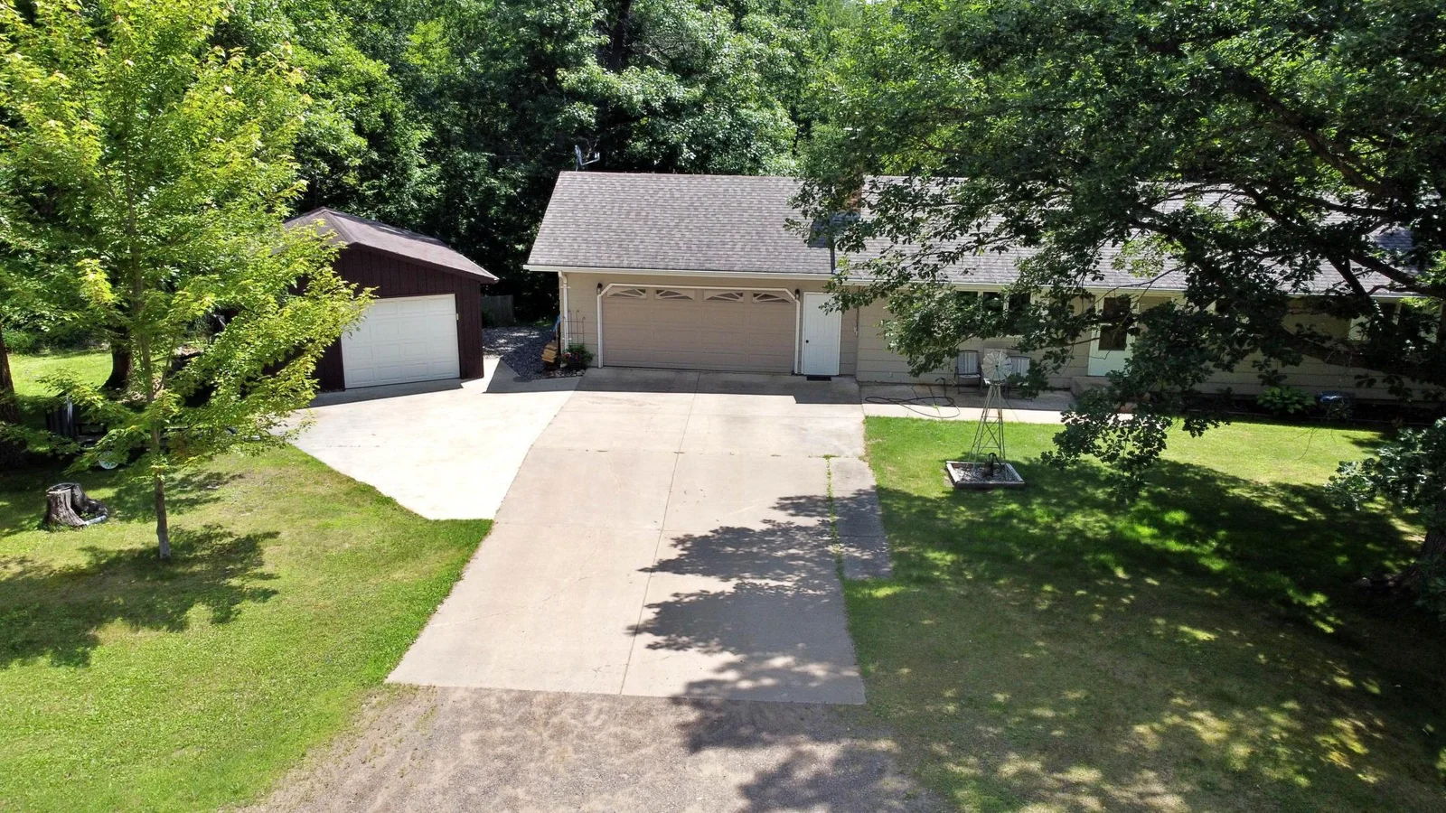 Aerial view of home and garaged.jpg
