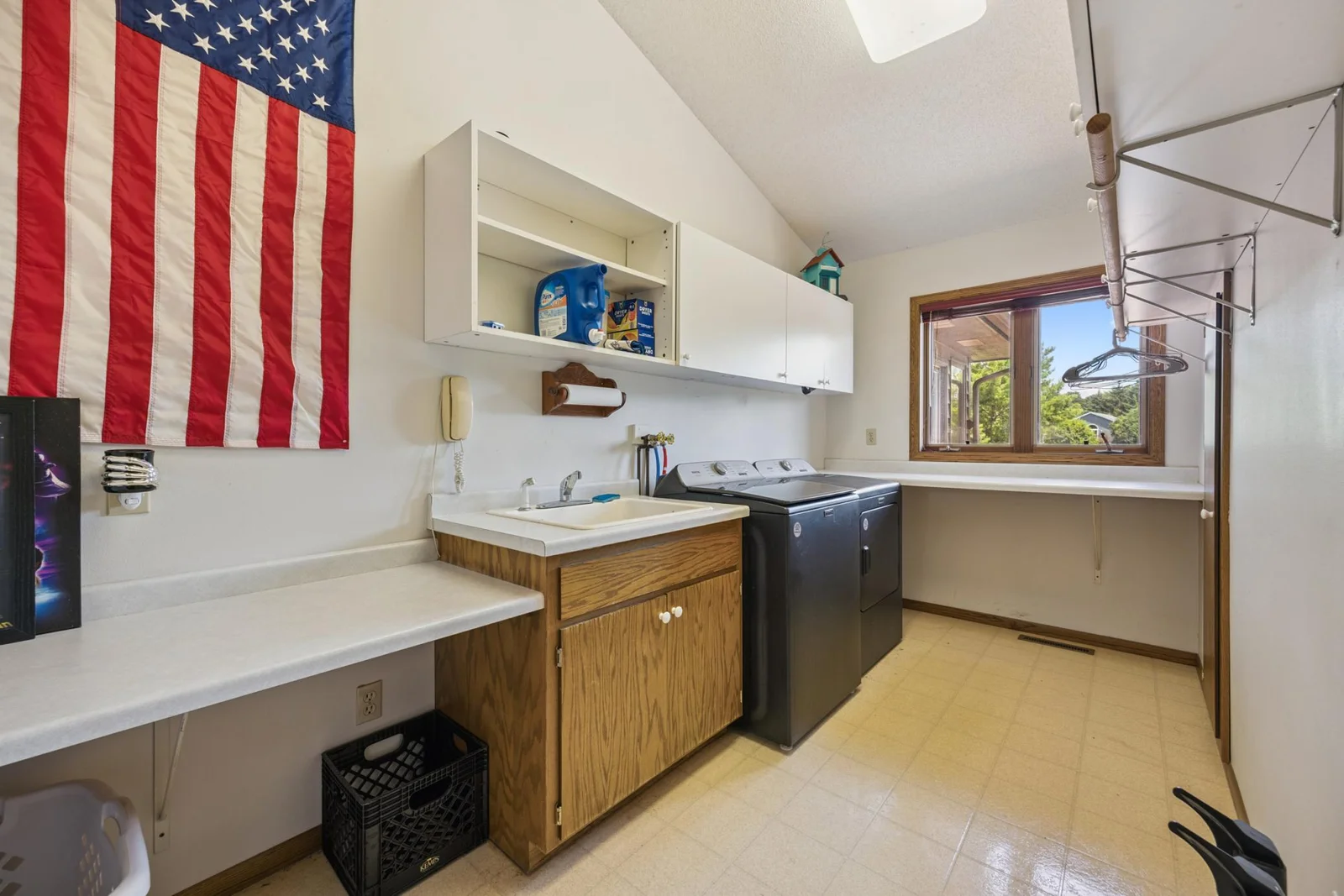Main level laundry room
