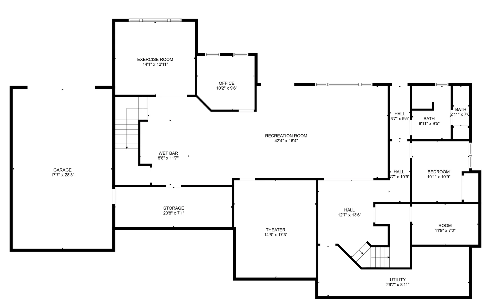 Lower Level Floor Plans