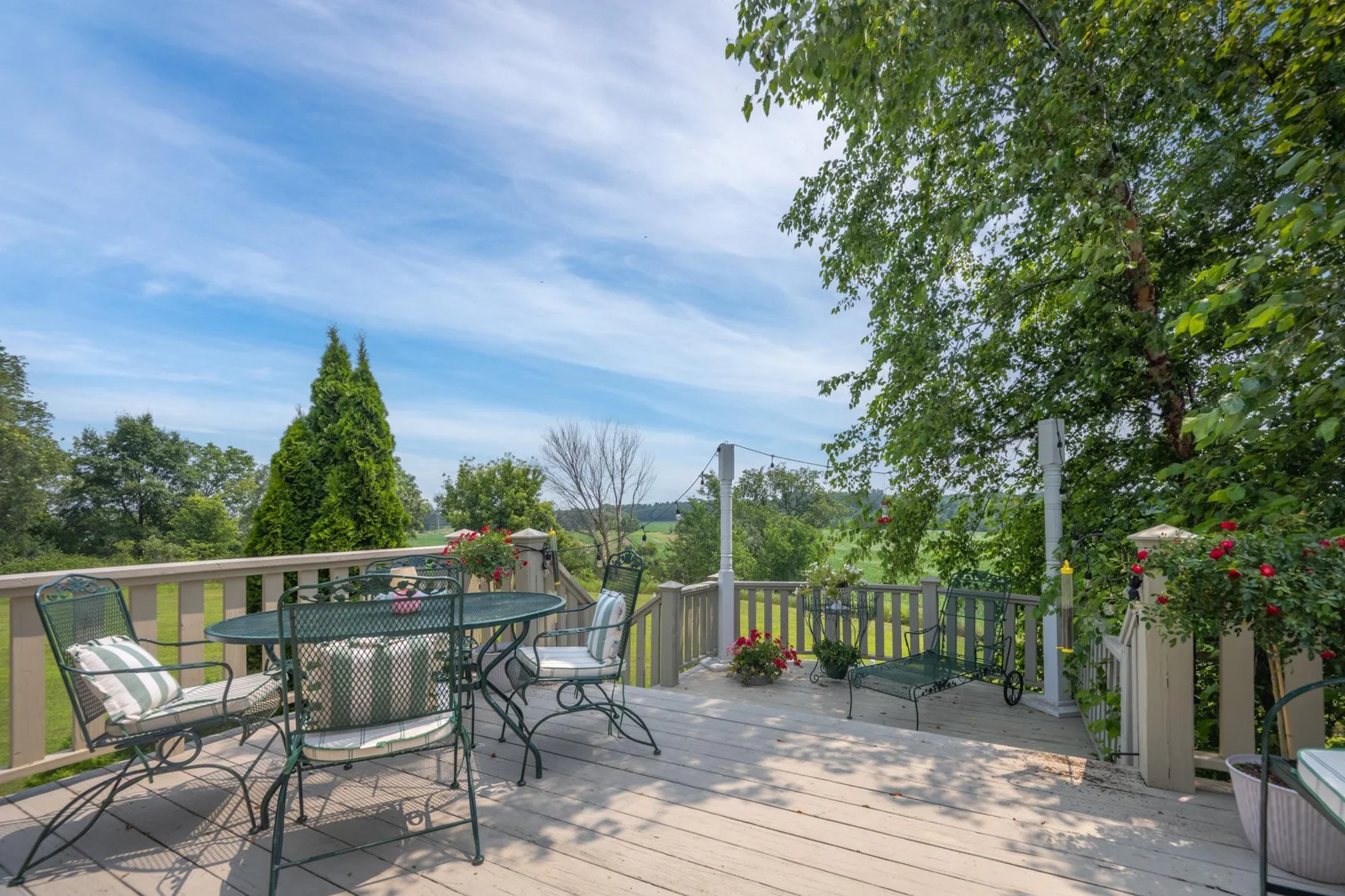 Stunning views from the deck.
