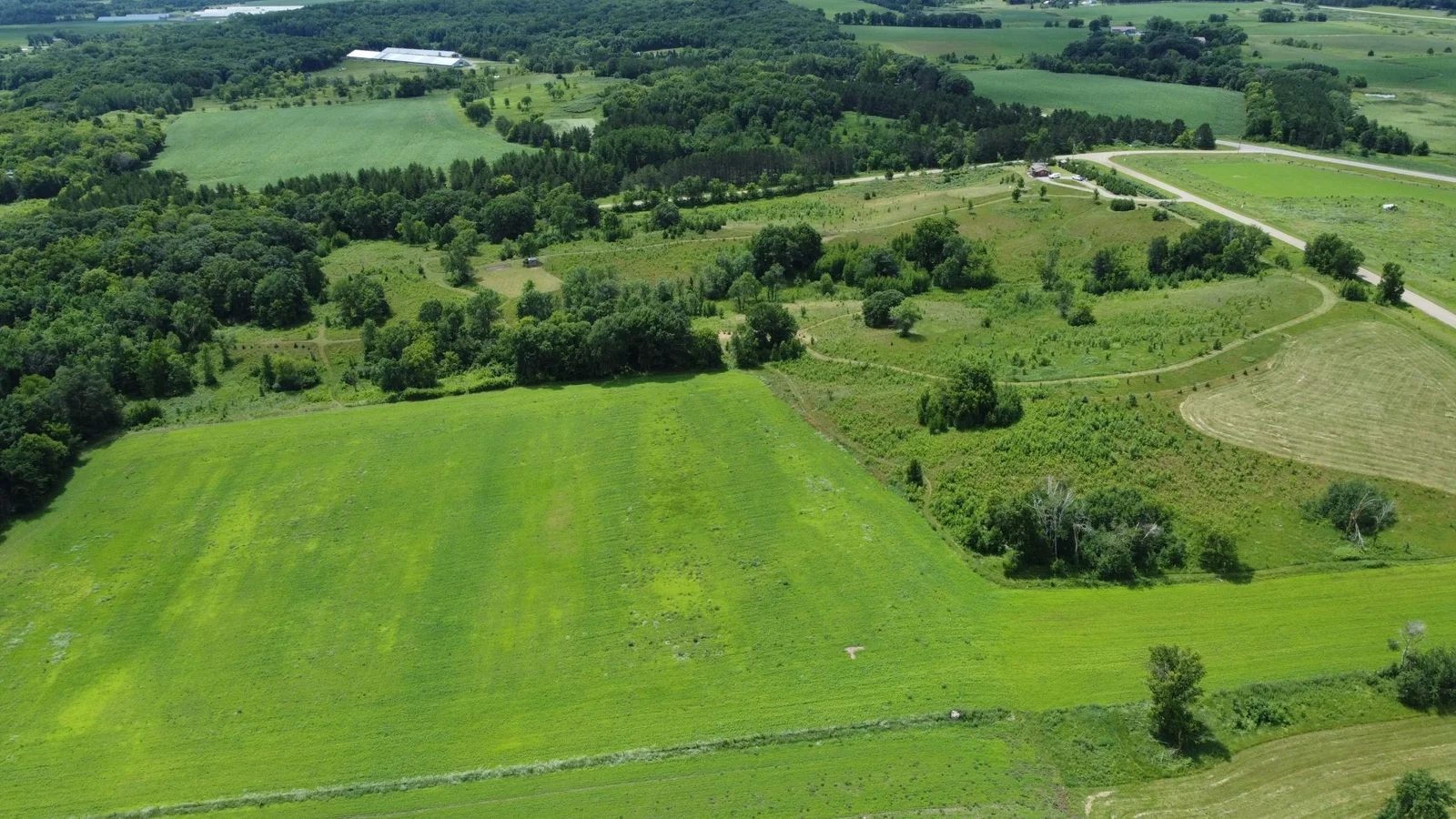 Aerial looking South