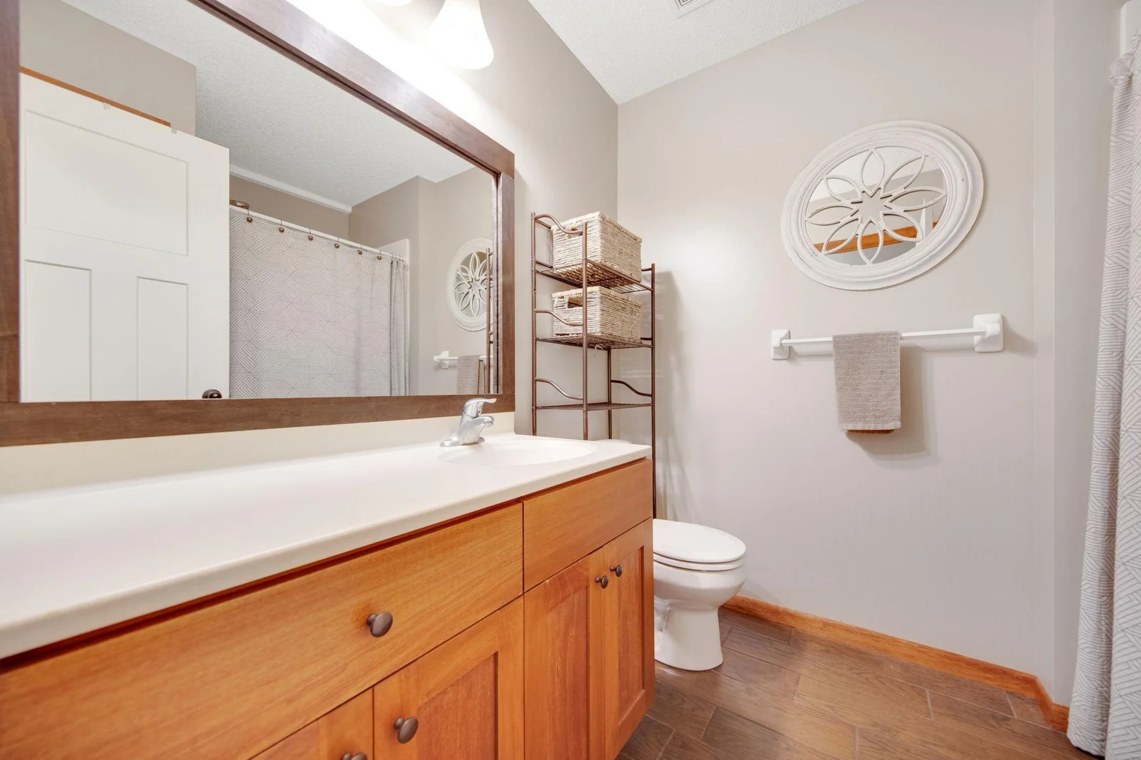 Lower level 3/4 bathroom.