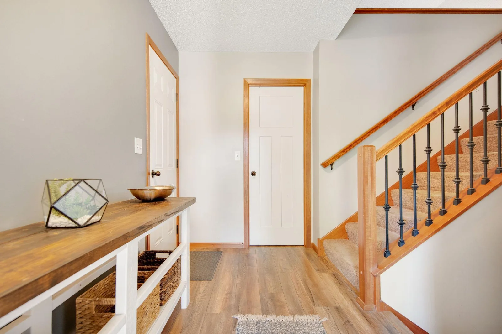 Head down to the lower level! Huge entryway with a massive mudroom closet!