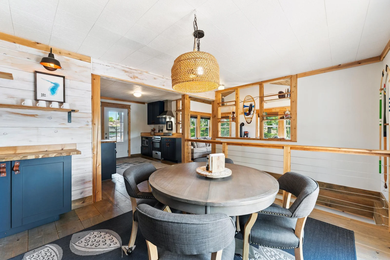 Roomy dining area