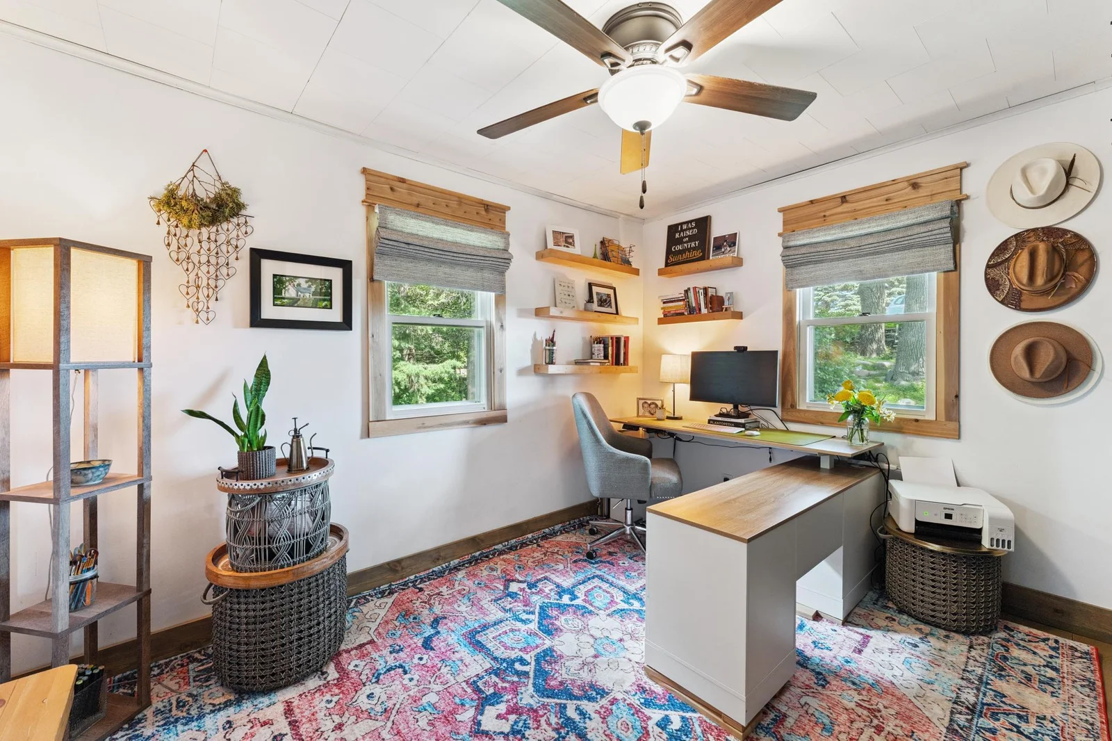 2nd main level bedroom is presently used as a home office