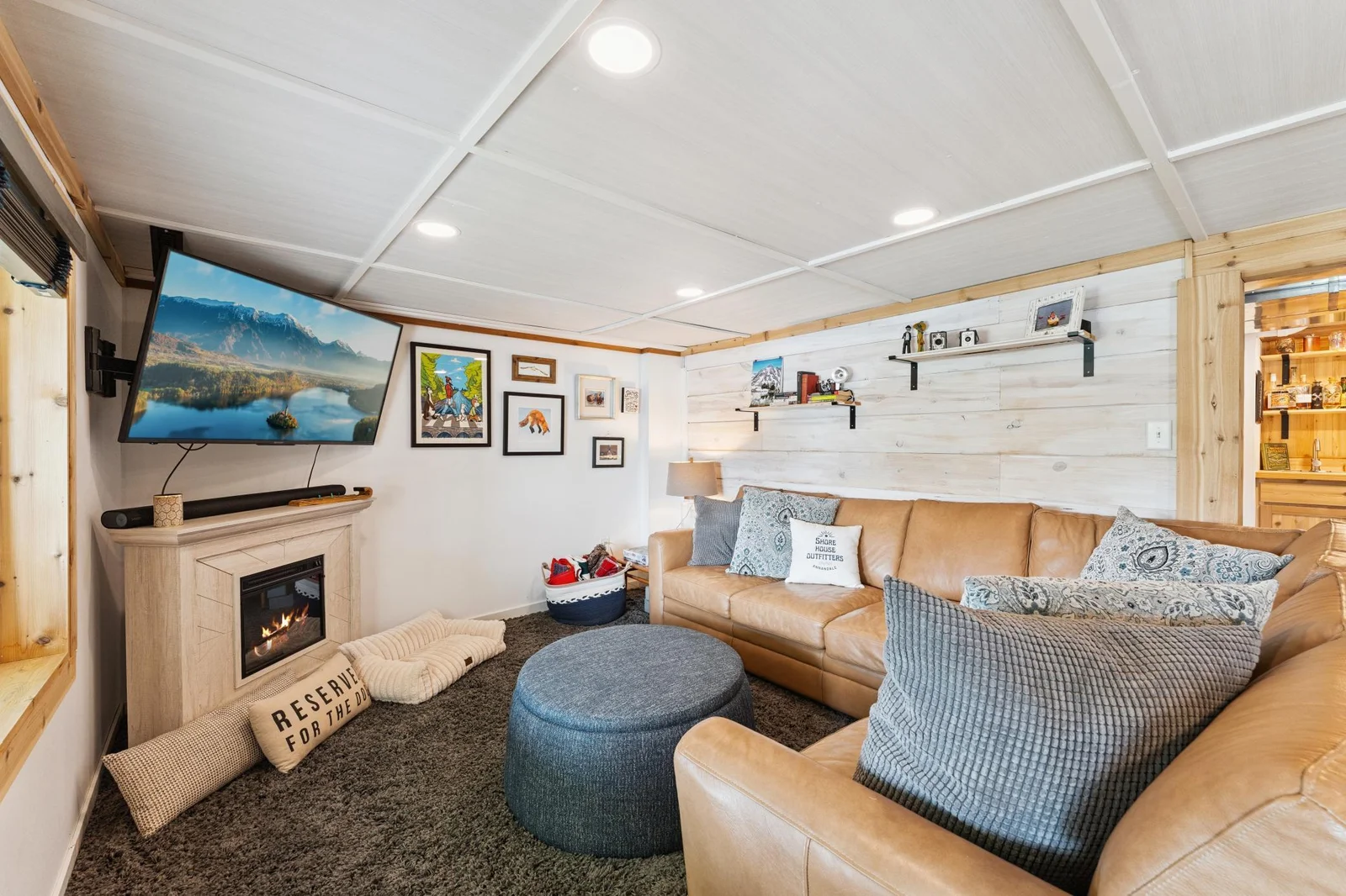 Electric fireplace will be included