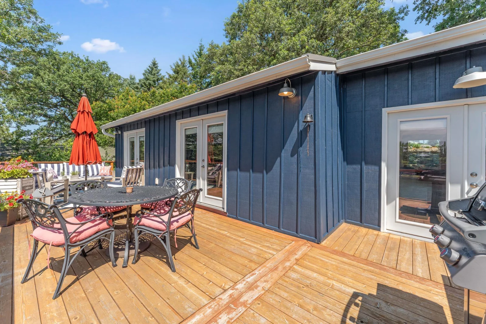 Lakeside deck