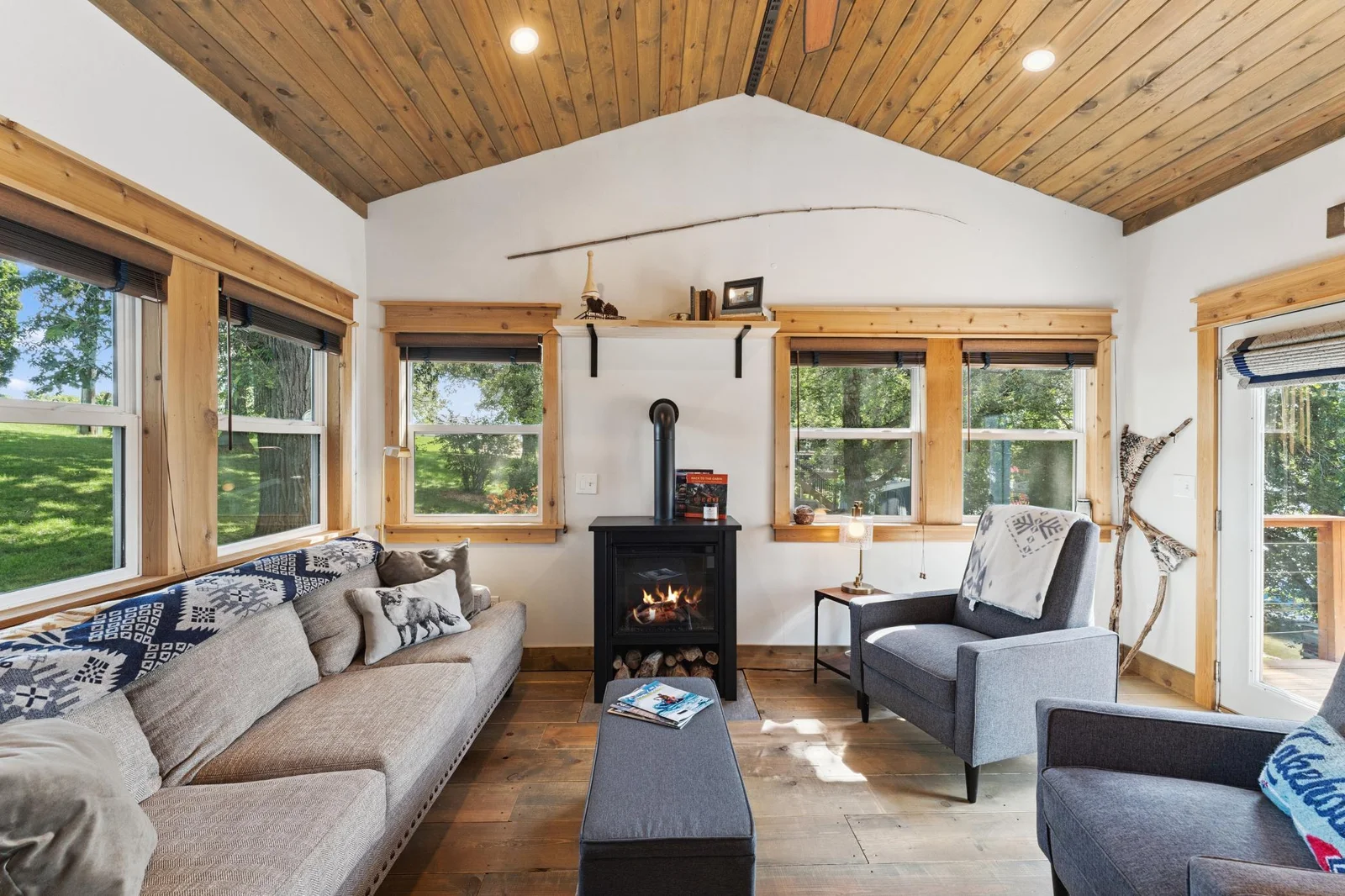 Electric fireplace to warm you up on those chilly nights
