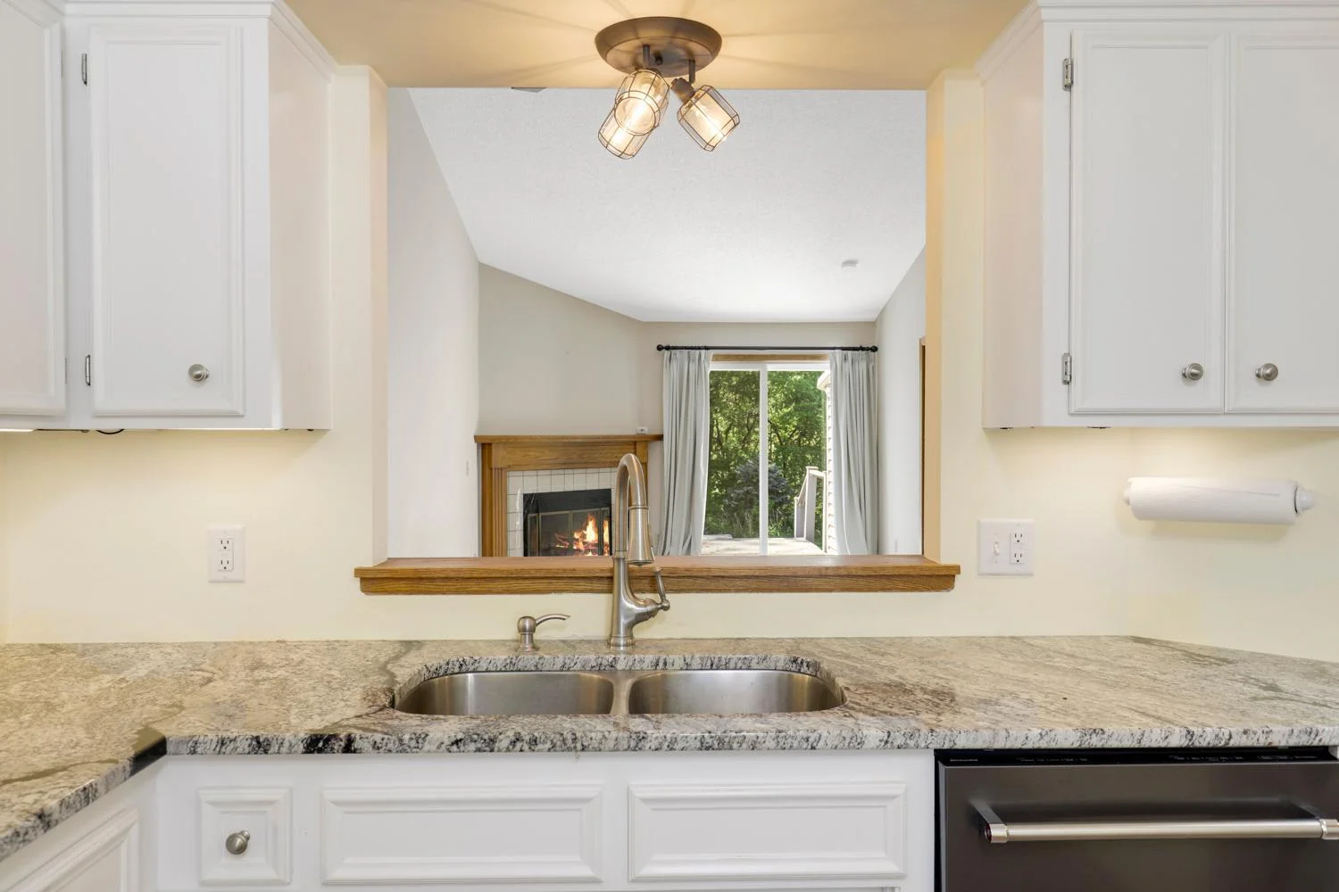 Window provides open concept feel