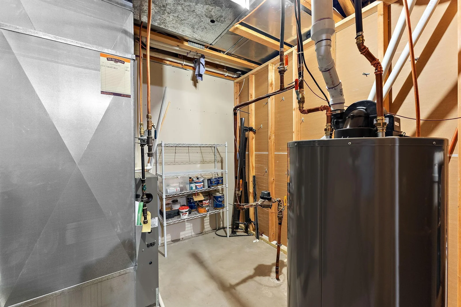 Mechanicals Furnace and Water Heater