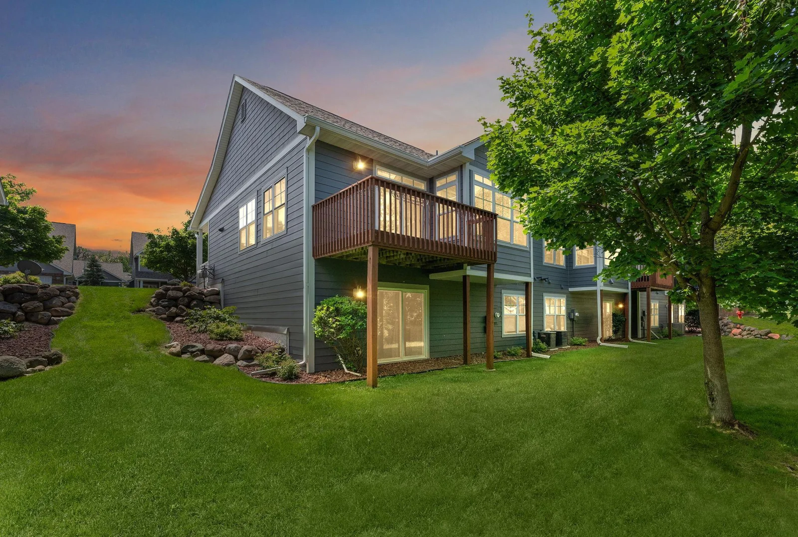 Twilight Backyard