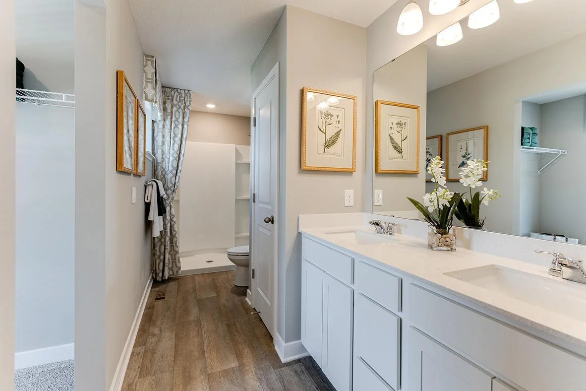 Bathroom with double sinks