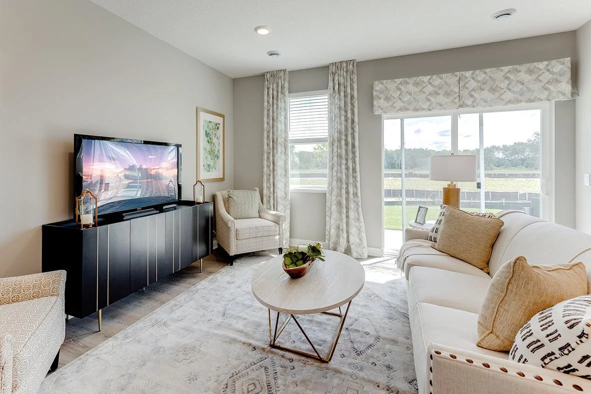 Time to relax and kickback in the well lit living area