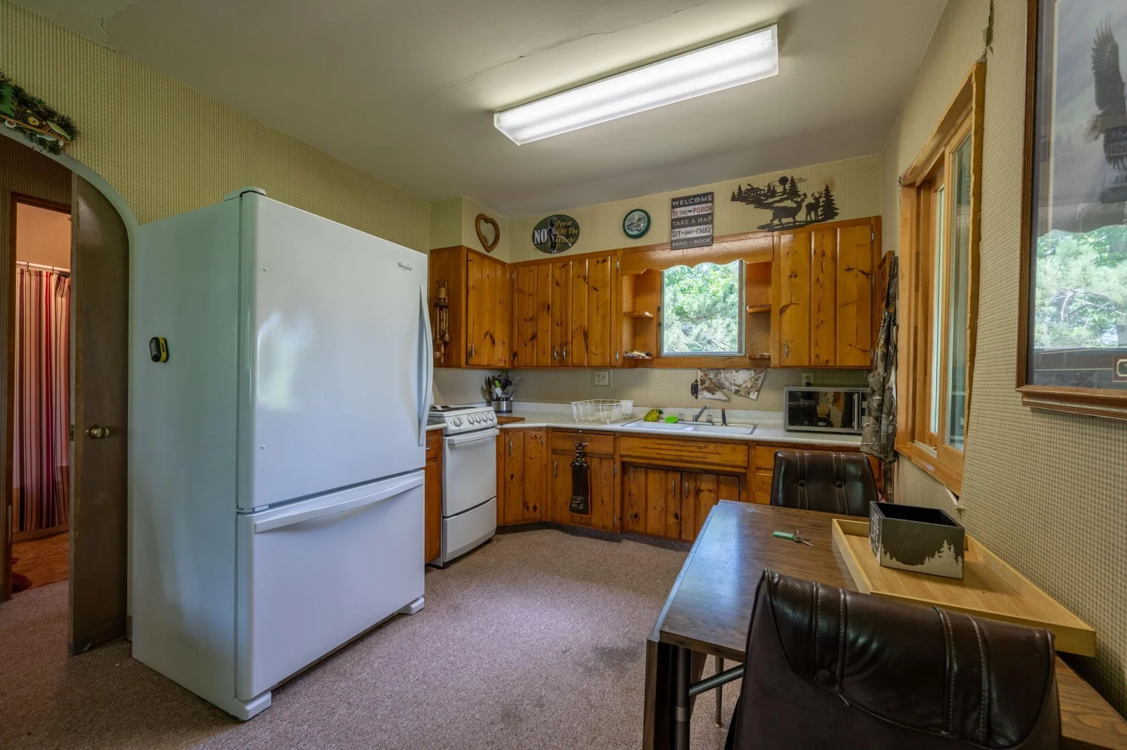 Kitchen with eat-in dining.