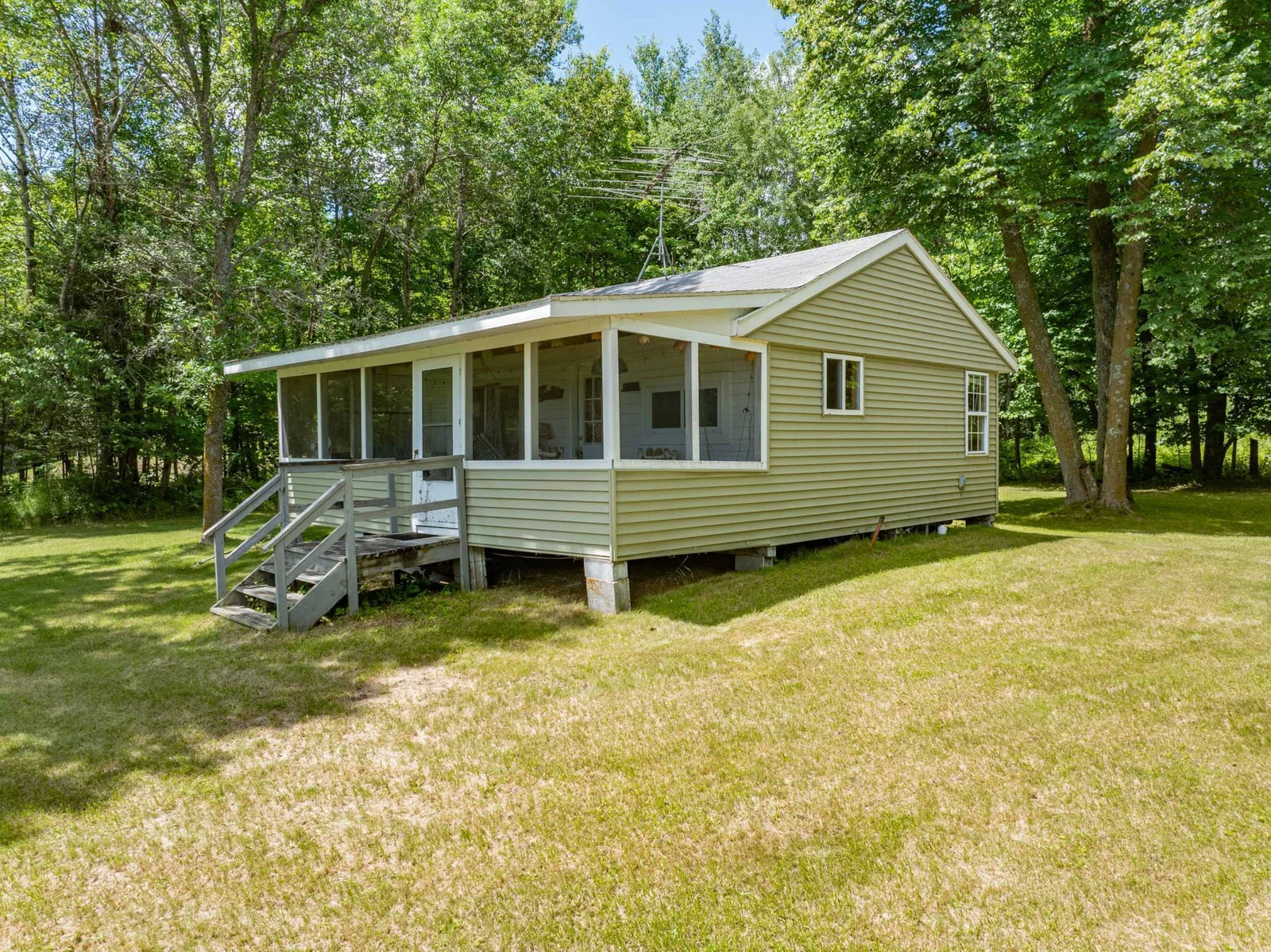 One of two, furnished 2 Bedroom 1 Bathroom cabins with porch.
