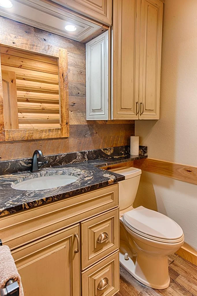 Granite finishing in Bathroom