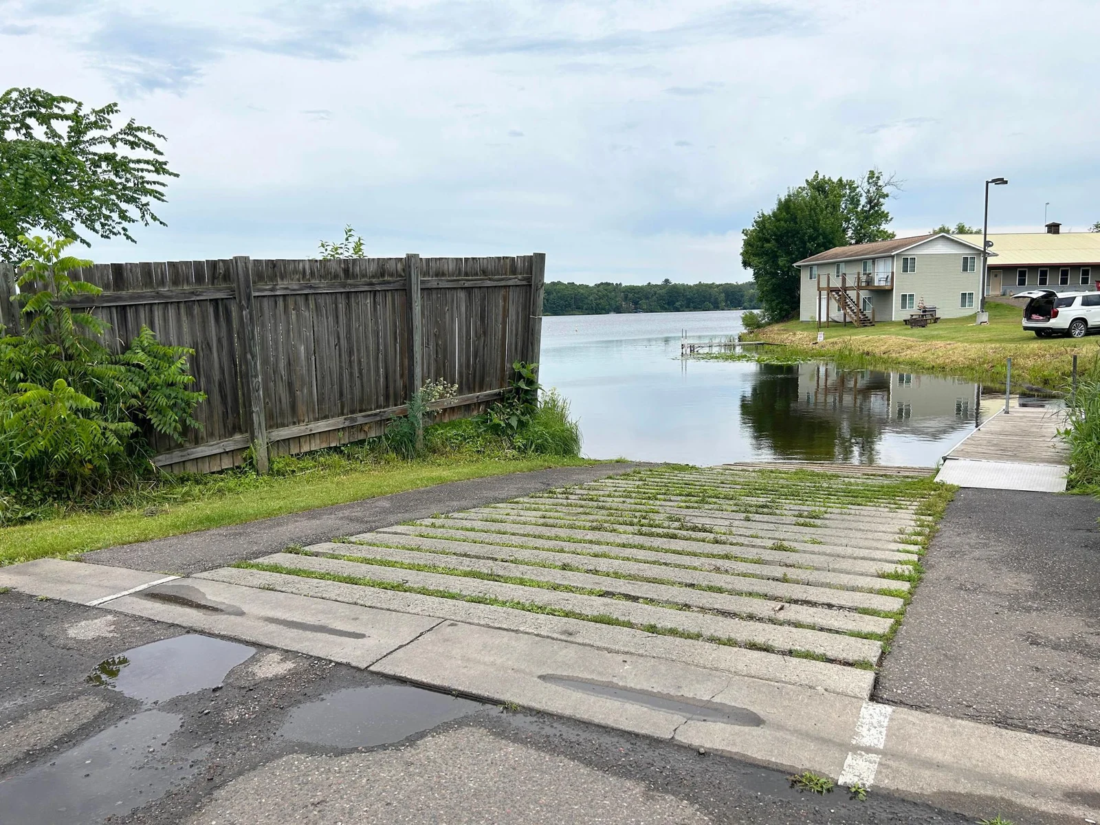 A look at the nearby public lake access launch area...just 3/10 of a mile down the road, you can enjoy access to Ann Lake!