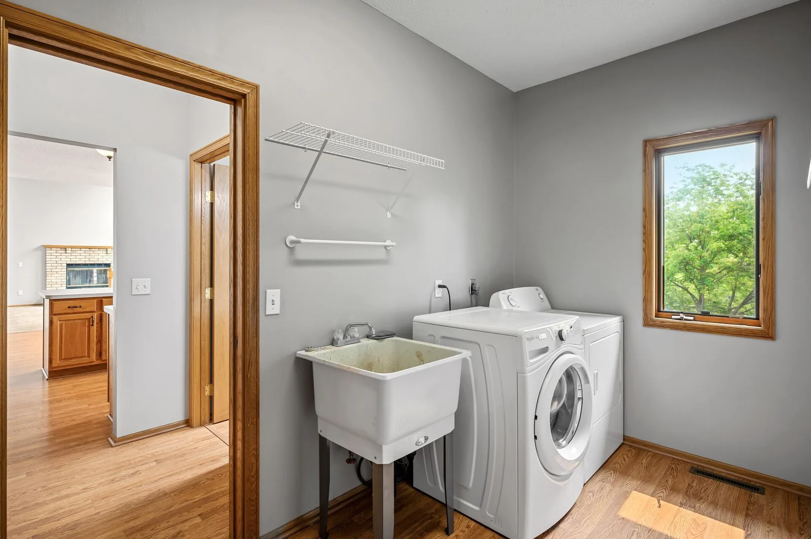 Don't miss the main level laundry! Here, you also access your two car garage.