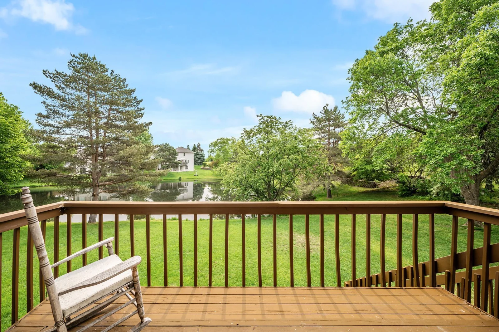 Wow! Look at the great views off your freshly stained deck.