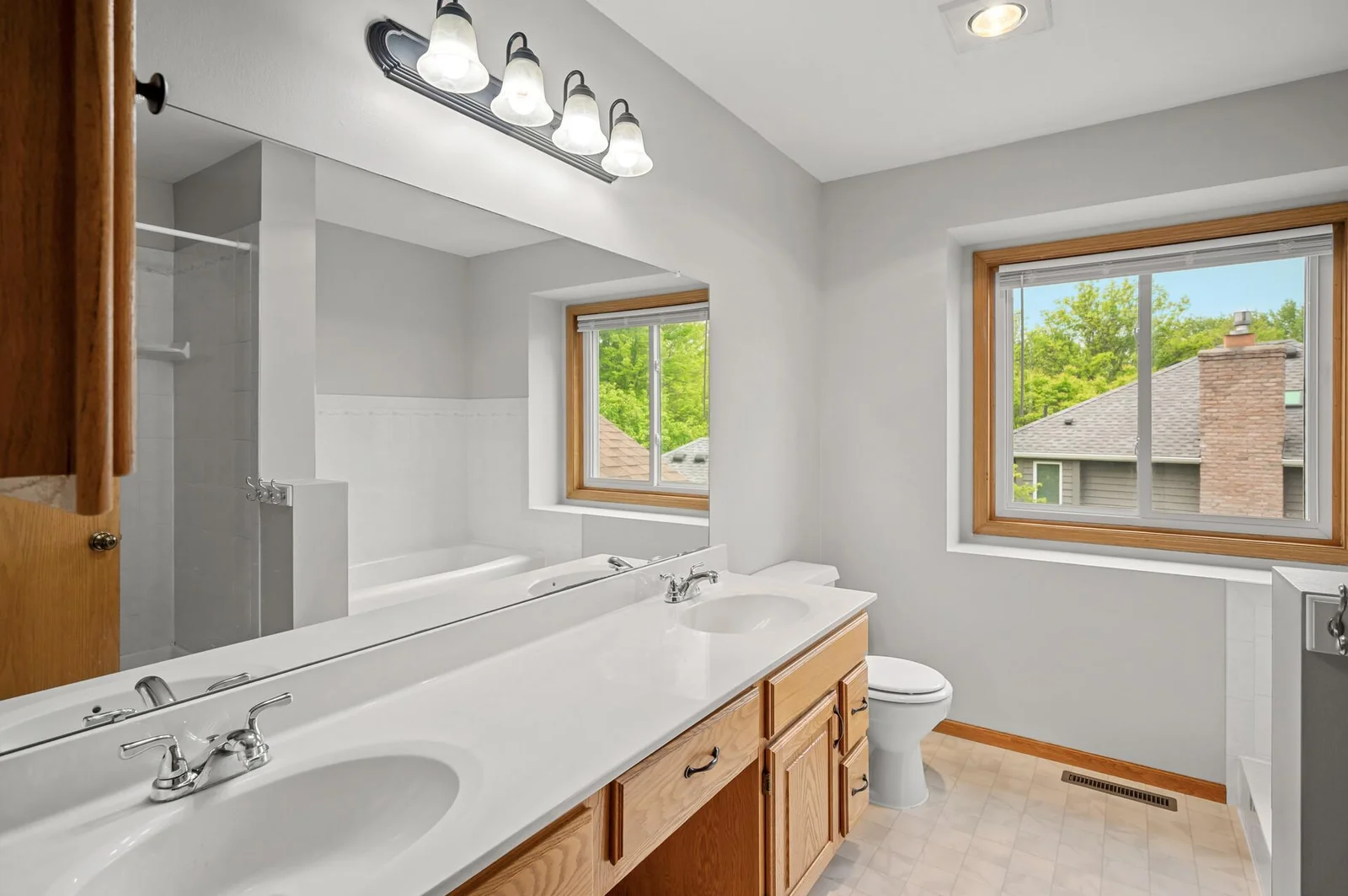 Private bathroom was double sinks!