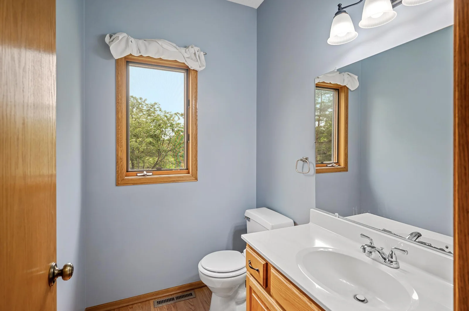 Don't miss the main level powder room!