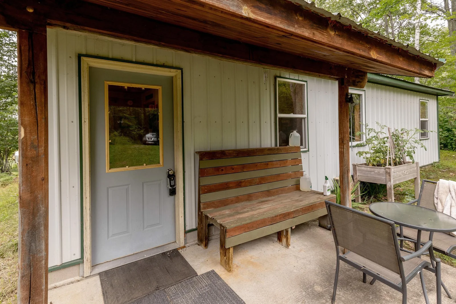 Welcoming covered front porch