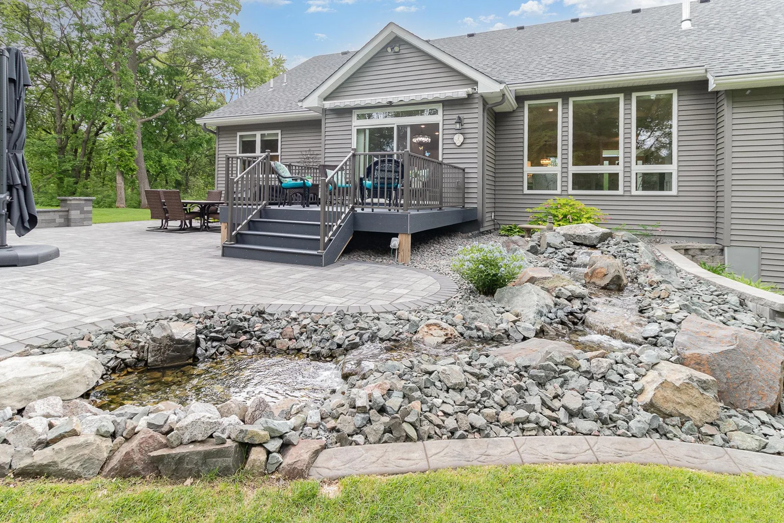 Backyard water feature