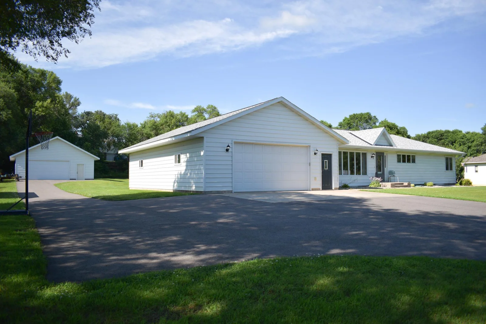 Large attached garage and a detached garage