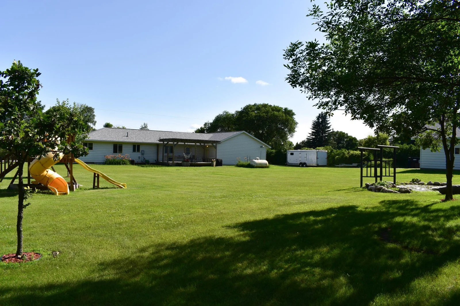 Large backyard