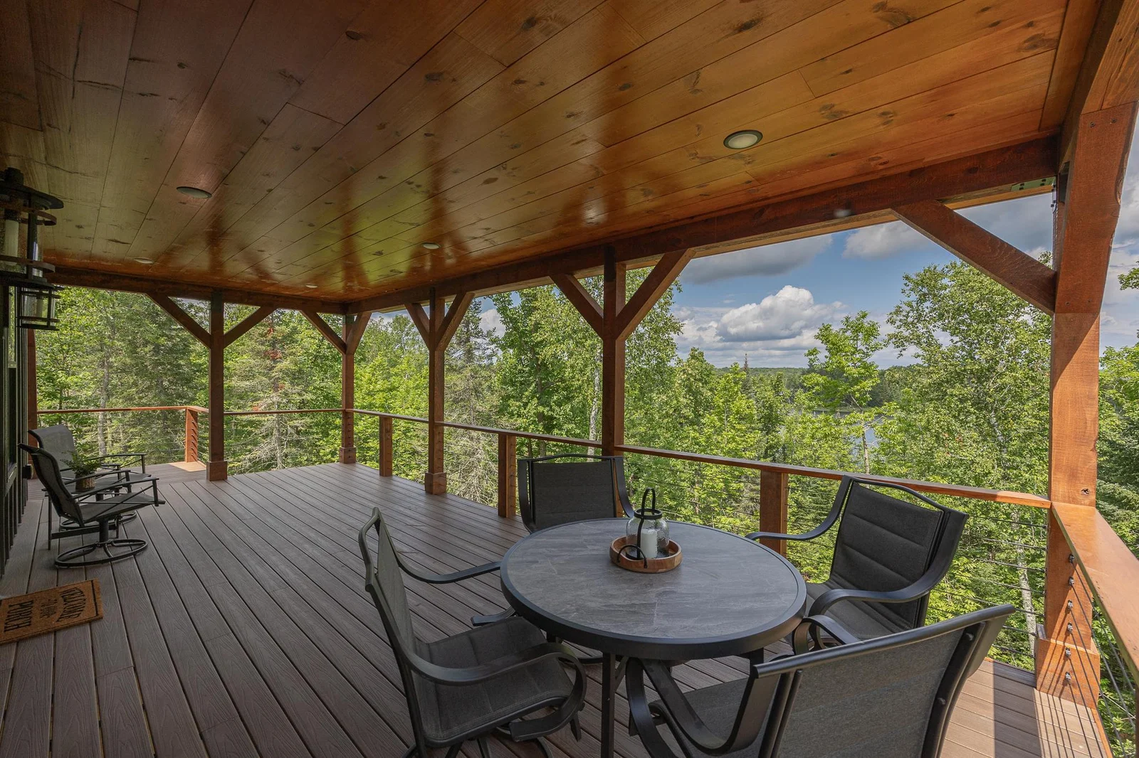 Large covered deck