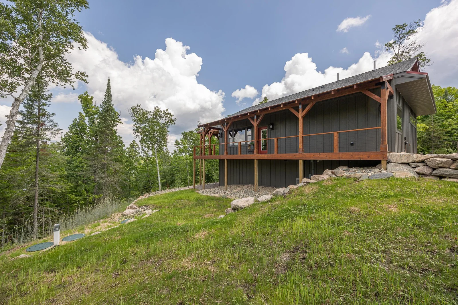 Wrap around deck