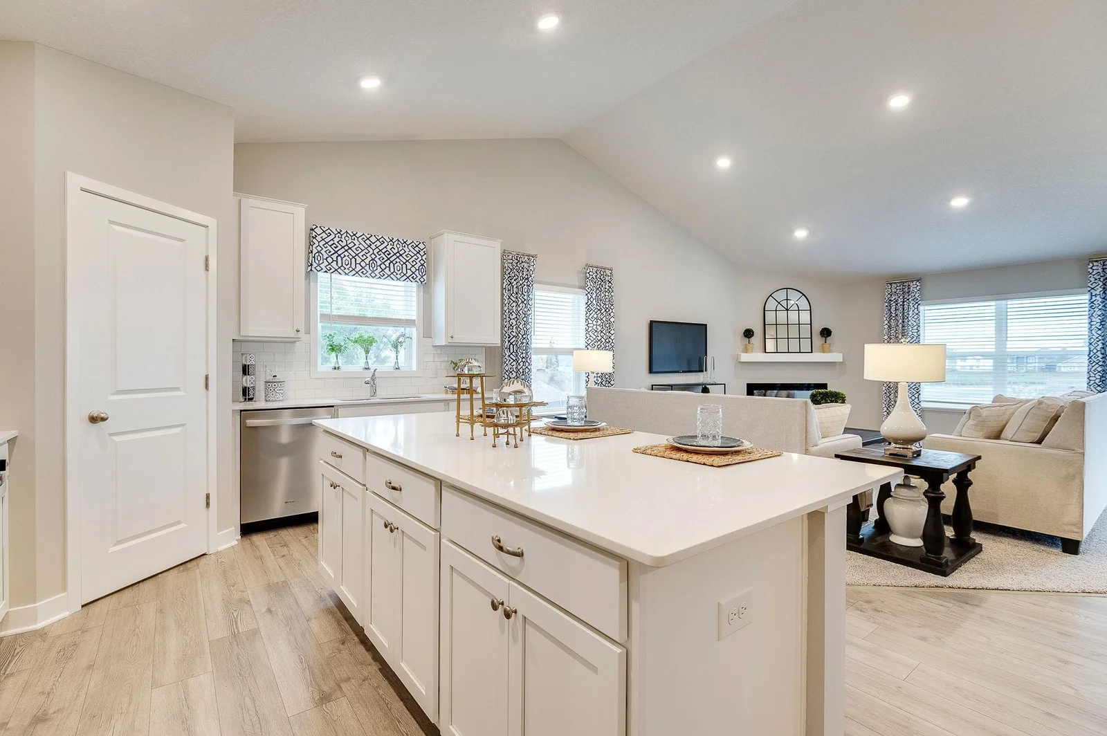 Wow! Talk about space and natural light! Photo of model, colors and option will vary.