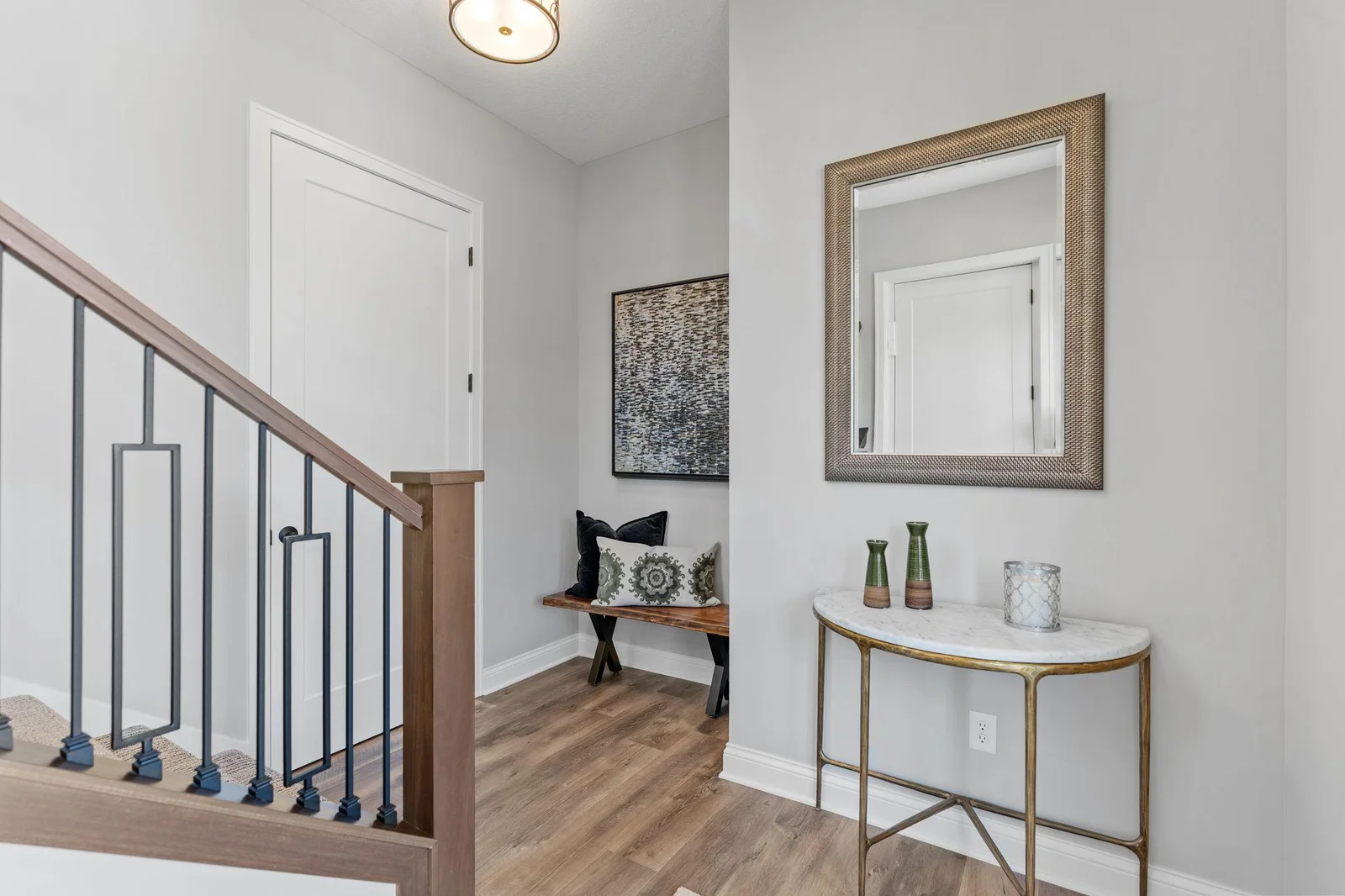 Storage closet on the entry level