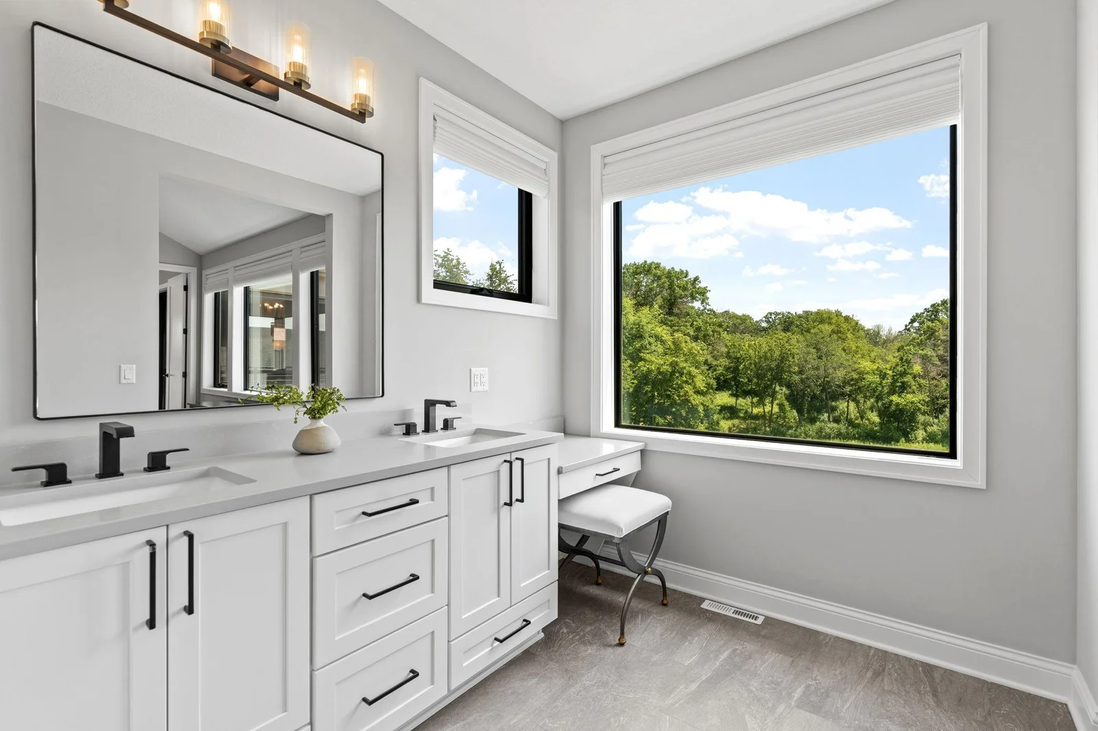 Stunning views and luxury vinyl tile flooring throughout