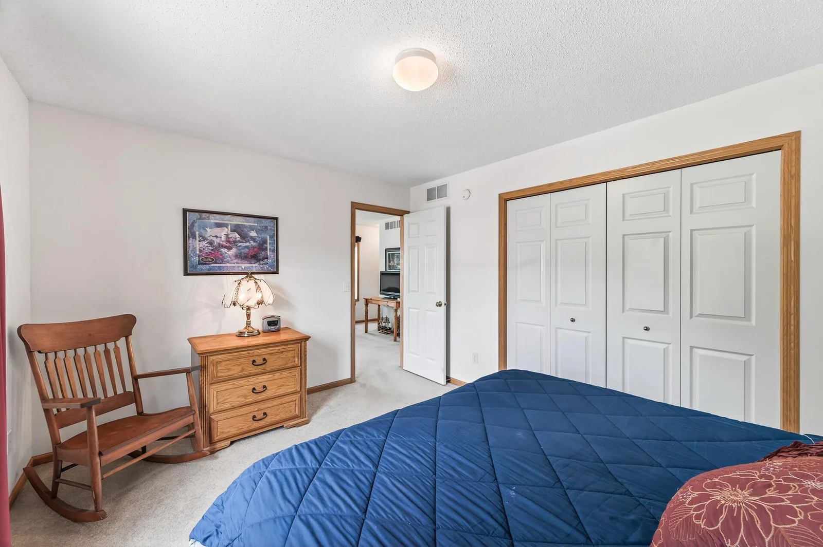 second bedroom with plenty of closet space