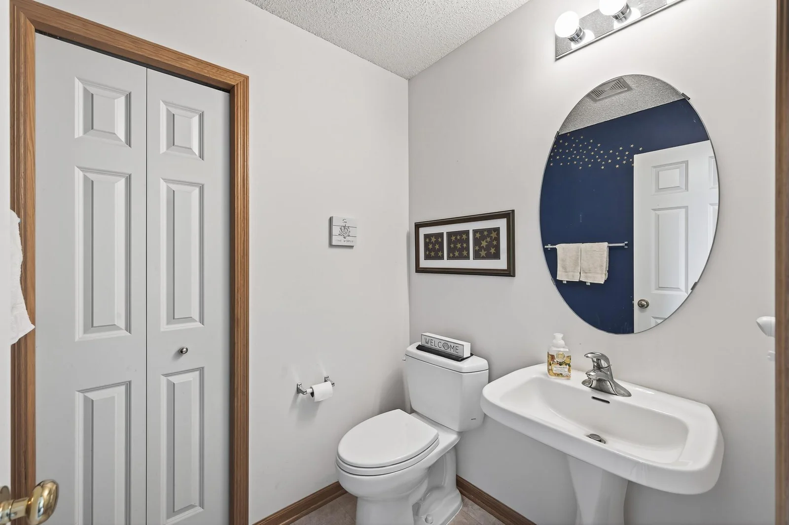Main level powder room
