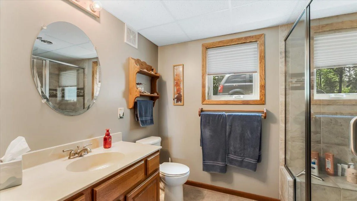 Lower level bathroom