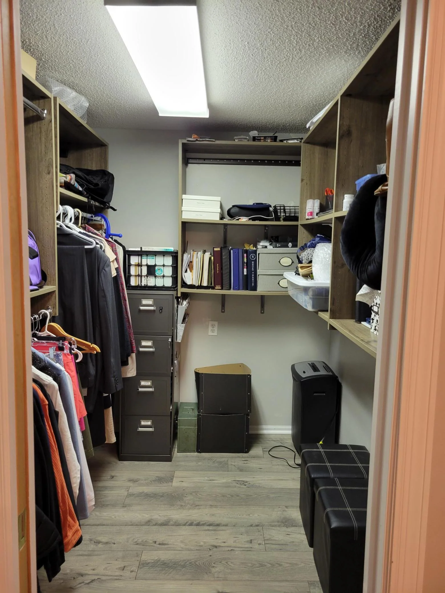 lower level 3rd bedroom walk in closet
