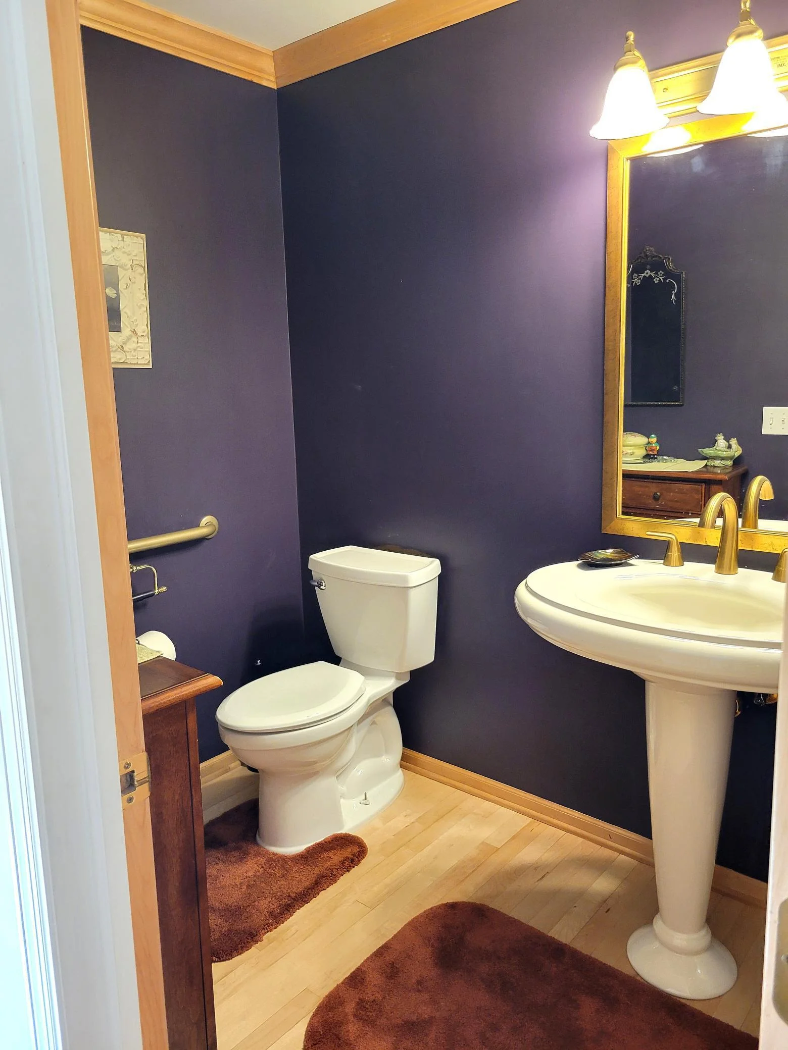 main floor powder room