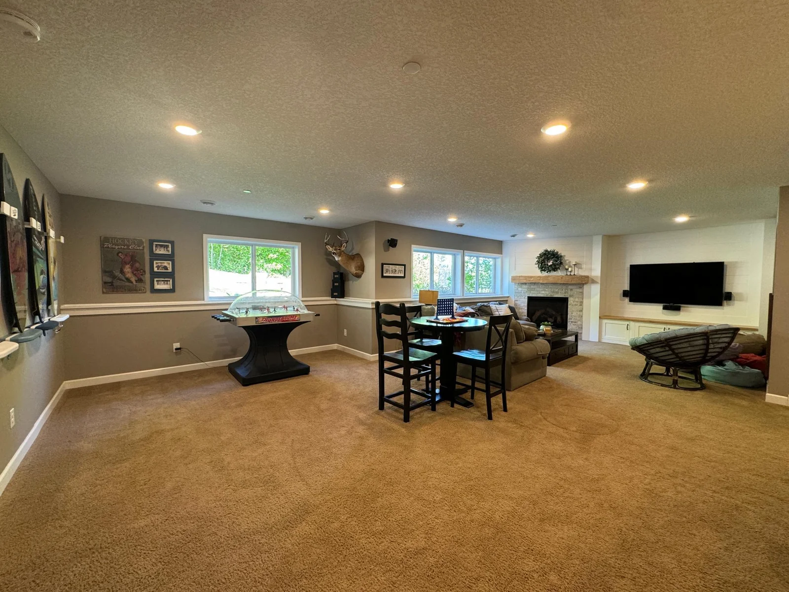 Plenty of space here for a great game of knee hockey or wrestling around on the floor.