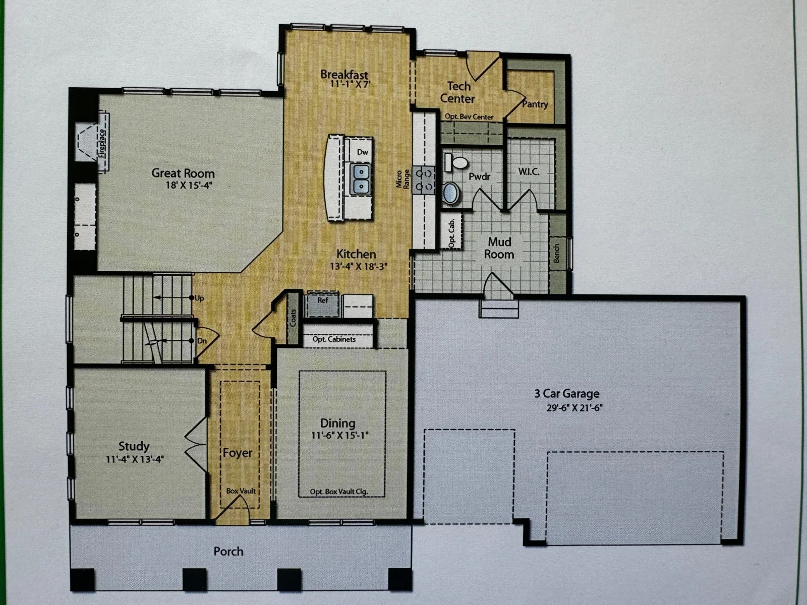 Main level floor plan