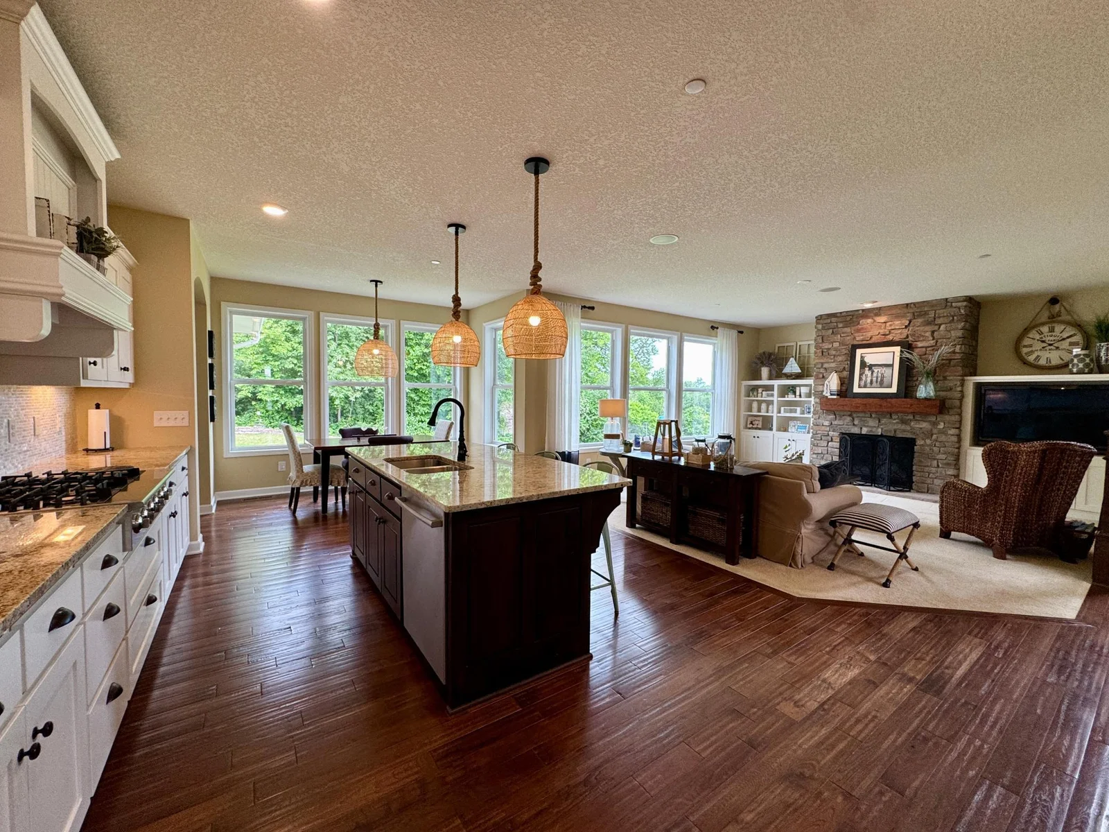The open great room is perfect for busy families!