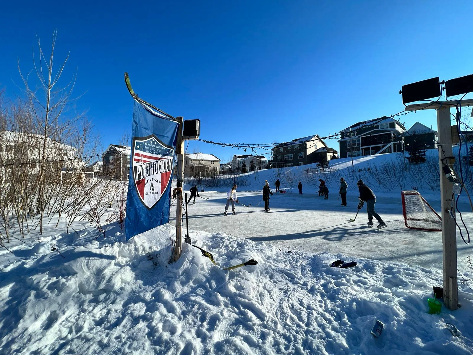 There is winter fun to enjoy with wonderful neighbors here too.